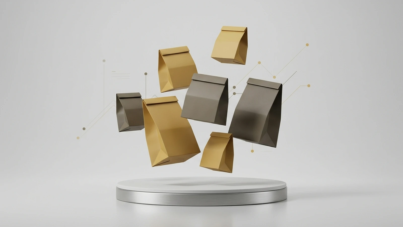Flexo Line: Generic packaging wastes retail branding potential visual 1
